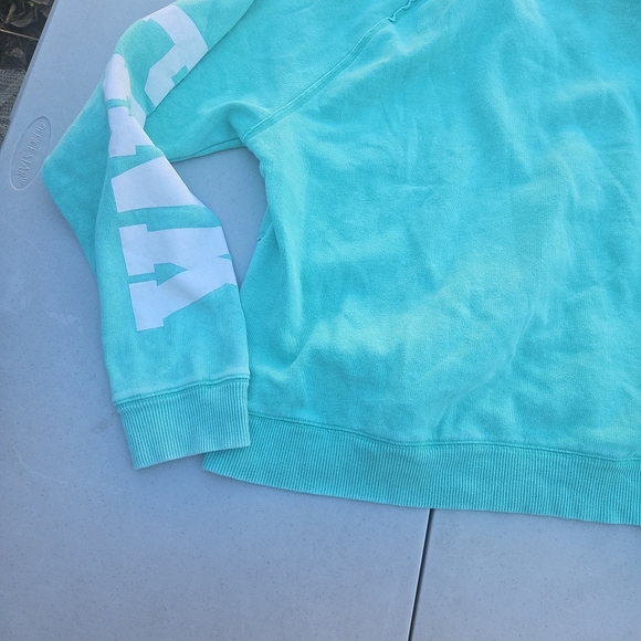 PINK Victoria's Secret Aqua Half-Zip Pullover - Picture 6 of 8